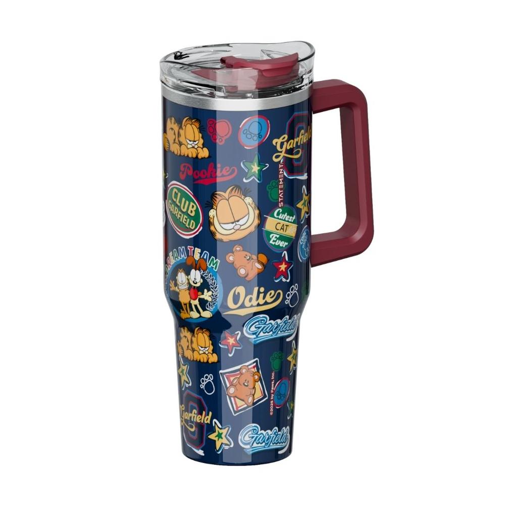 Mug termo Garfield con asa Chibi 1200 ml azul