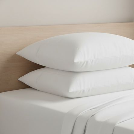 Set x 2 fundas de almohada Polialgodon Alondra blanco 70 x 50 cm Set x 2 fundas de almohada Polialgodon Alondra blanco 70 x 50 cm