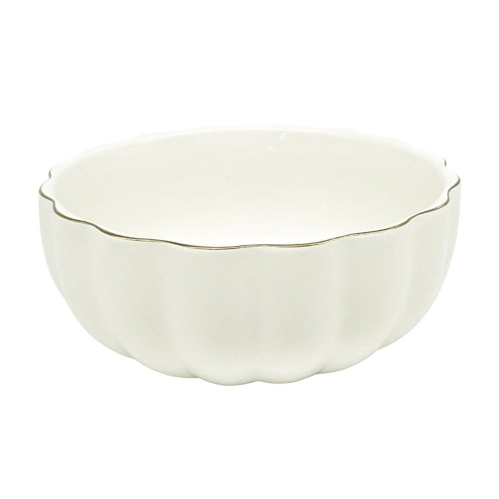 Ensaladera 21cm Porcelana con borde Dorado Top Chef Orange