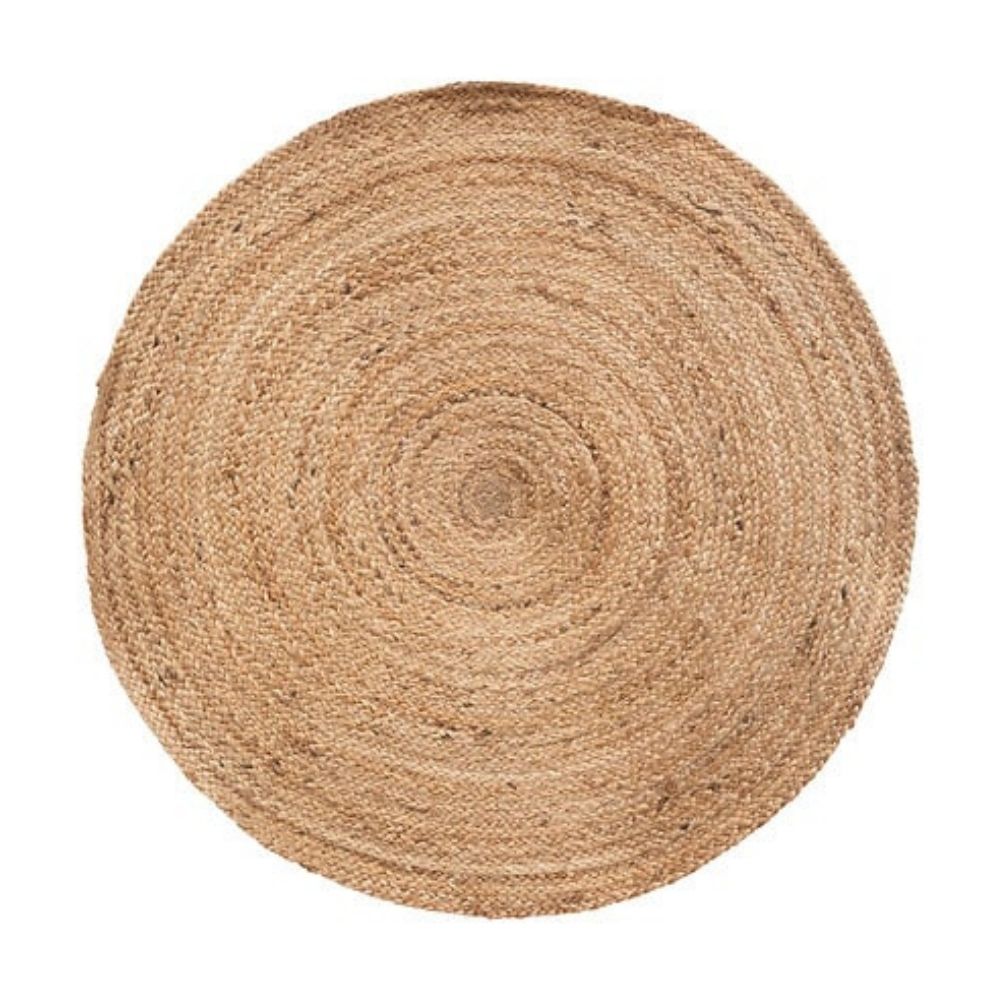 Alfombra Redonda Diametro 80cm Yute Natural Atmosphera