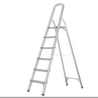 Escalera Aluminio Plegable 6 Peldaños Antideslizante Multifuncional