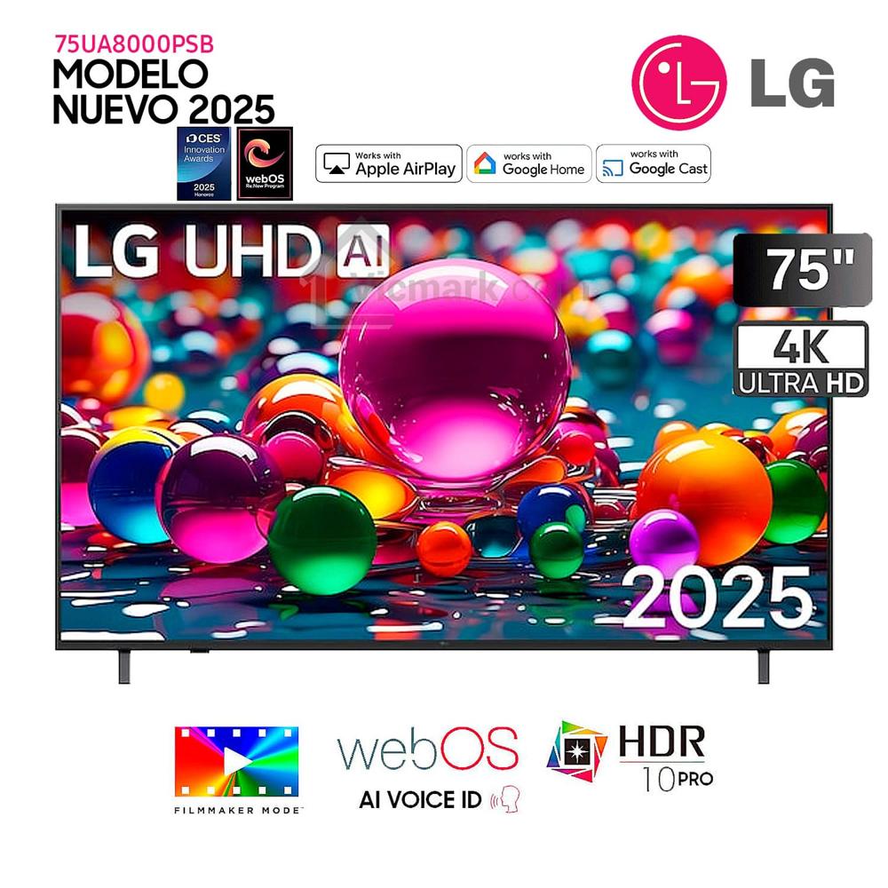 Televisor Smart TV 75 Pulg LED 4K UHD 75UA8000PSB-Modelo 2025