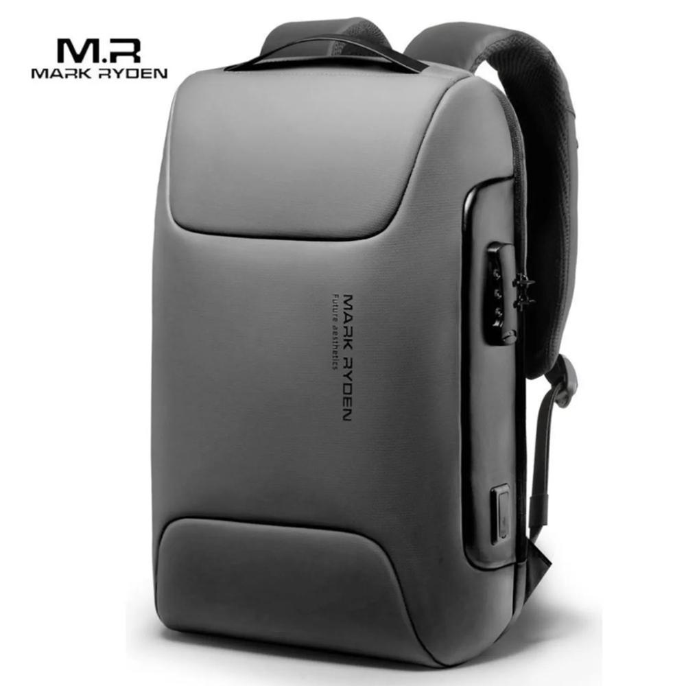 Mochila Antirrobo Laptop Viajera Mark Ryden Modelo Odyssey MR9116 Gris