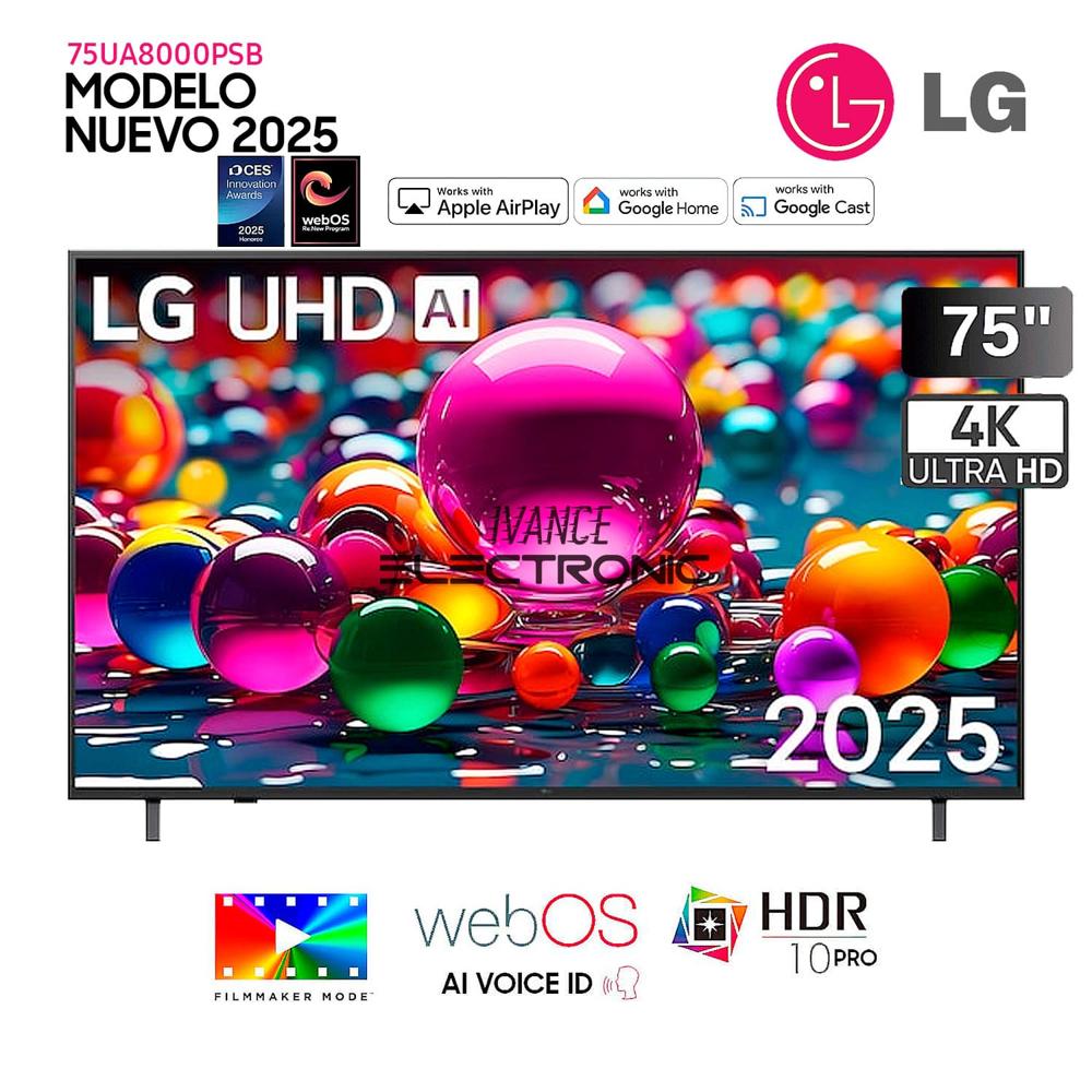 Televisor Smart TV 75 Pulg LED 4K UHD 75UA8000PSB-Modelo 2025