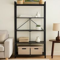 Estante Metálico Organizador de 5 Niveles - Negro