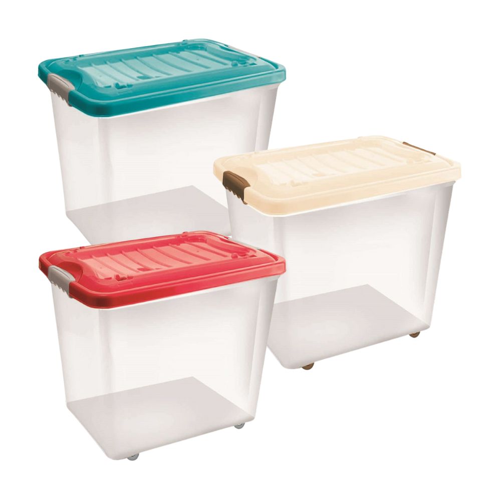 Combo Reyplast: 3 Cajas de Plástico Movil Suprema #40 - Color Aleatorio