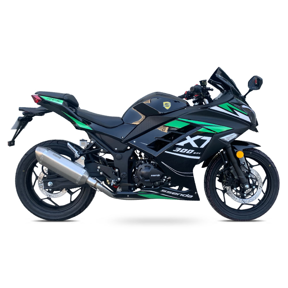 Motocicleta Ssenda Pistera SS300 X7 Negro Verde SS300X7VE Motocicleta Ssenda Pistera SS300 X7 Negro Verde SS300X7VE