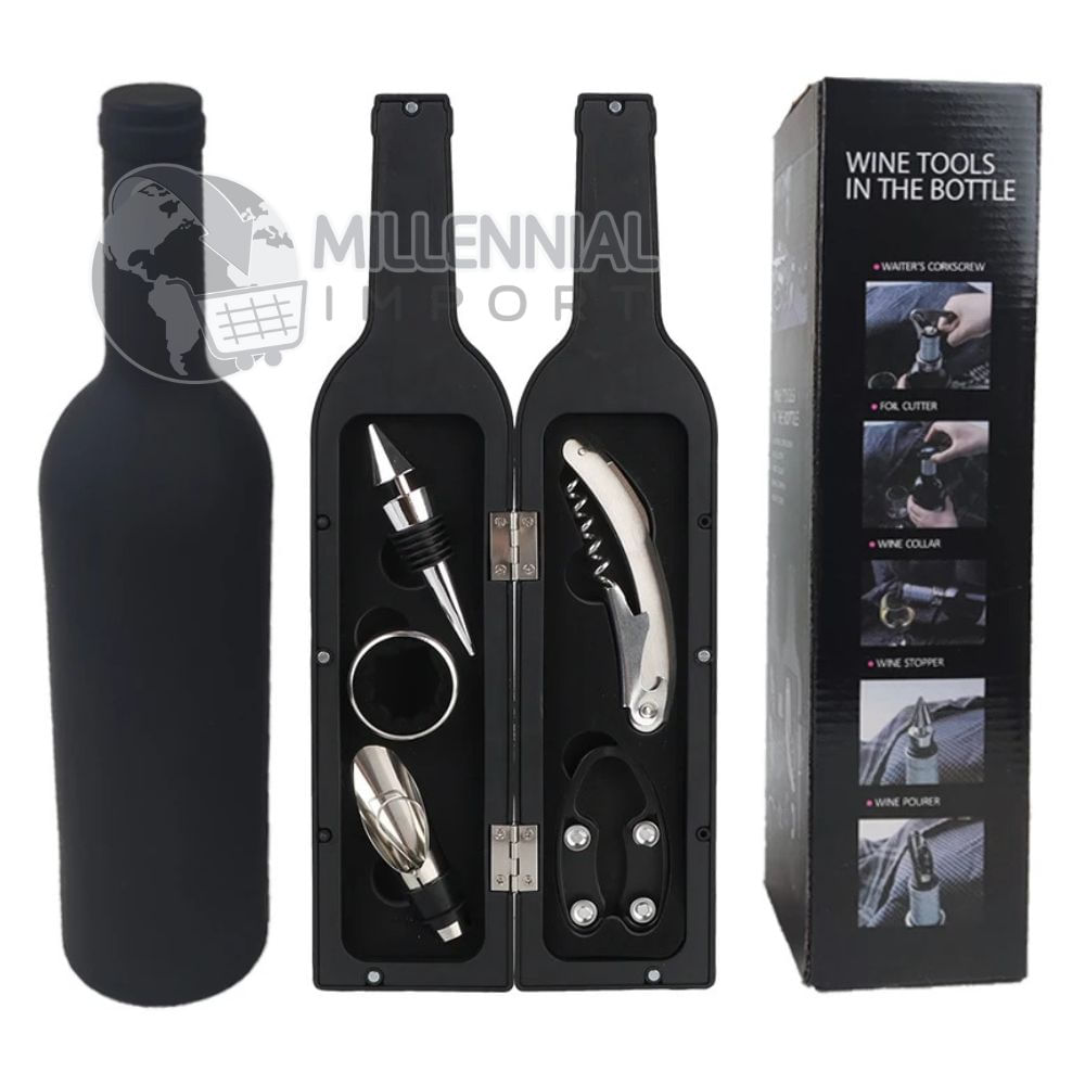 Set Saca Corcho de Vino Elegante de 5 Piezas