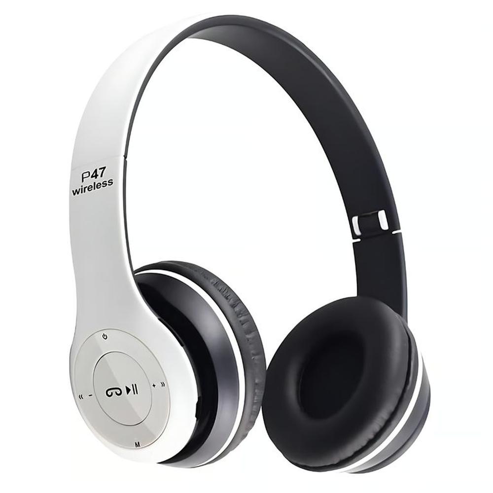AUDIFONO BLUETOOTH VINCHA P47 BLANCO