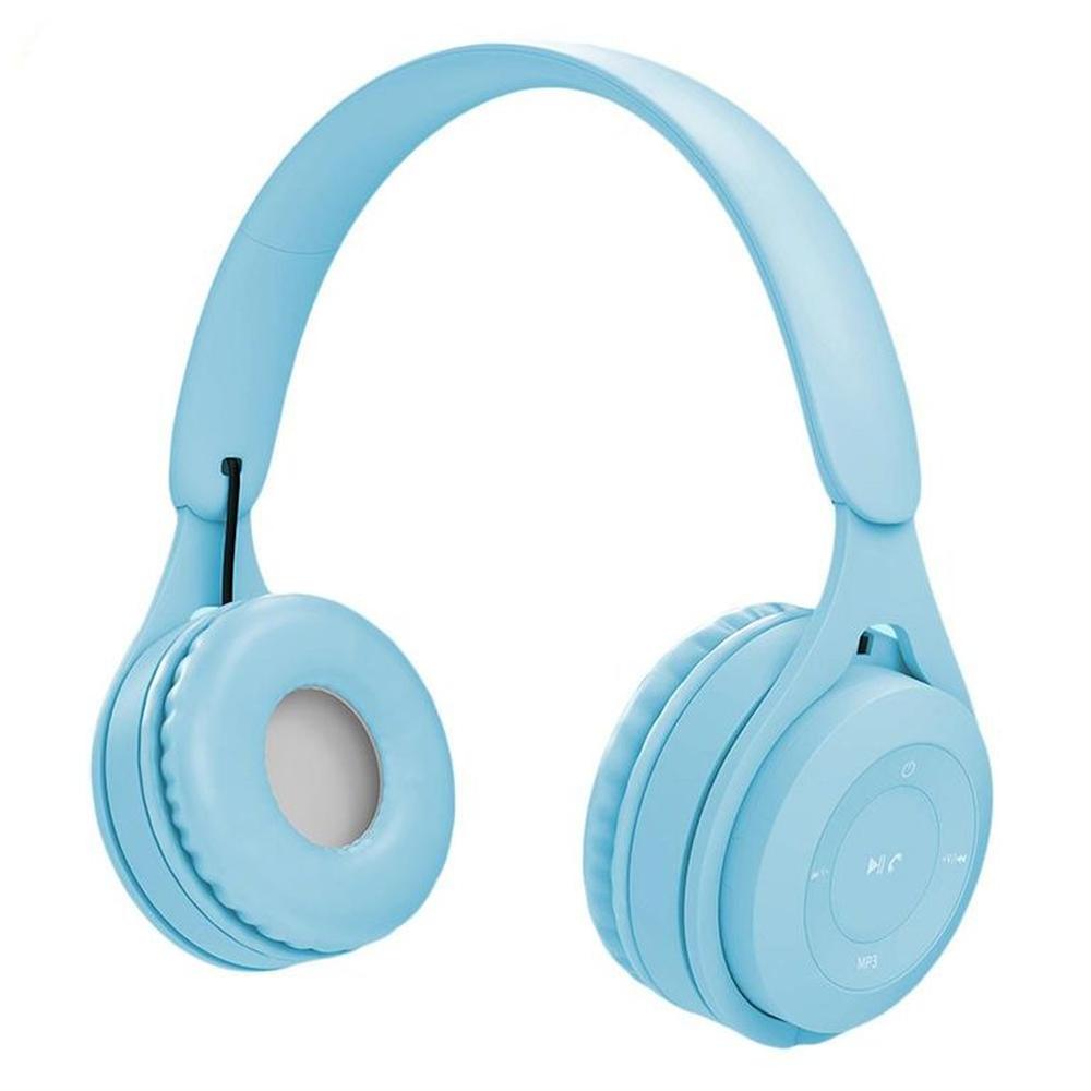 Audifonos Wireless Bluetooth Headphones Y08 Celeste