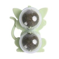 JUGUETE CATNIP KITTY BALL GATO VERDE.