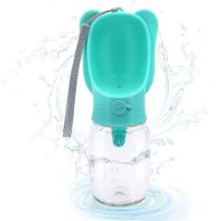 BOTELLA DE AGUA PORTATIL PARA MASCOTAS VERDE - 550 mL