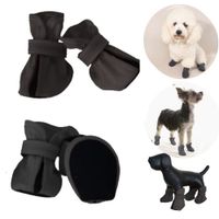 ZAPATOS IMPERMEABLES PARA PERROS Y MASCOTAS NEGRO-M