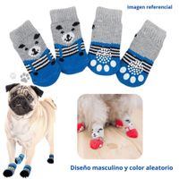 MEDIAS ANTIDESLIZANTES MASCOTA PERROS GATOS MACHO T-L