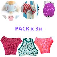 CALZON DE ALGODÓN PARA PERROS Y GATOS - MASCOTA PACKx3 T-2