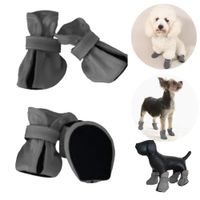 ZAPATOS IMPERMEABLES PARA PERROS Y MASCOTAS PLOMO-S