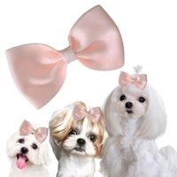 MOÑO PARA MASCOTAS ROSA BEBE - GRANDE