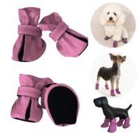 ZAPATOS IMPERMEABLES P-PERROS Y MASCOTAS ROSADA-XXL