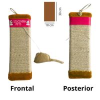 RASCADOR PARA GATO FORMA DE TABLA-MARRON