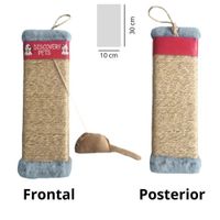 RASCADOR PARA GATO FORMA DE TABLA-PLATA