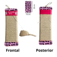 RASCADOR PARA GATO FORMA DE TABLA-LEOPARDO-LILA