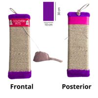 RASCADOR PARA GATO FORMA DE TABLA-MORADO