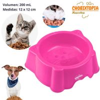 PLATO PARA MASCOTA OREJITAS FUCSIA INTENSO x 200 ML