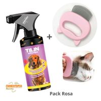 ANTIPULGAS ""TILIN"" FRASCO x 180 Ml + CEPILLO ROSA