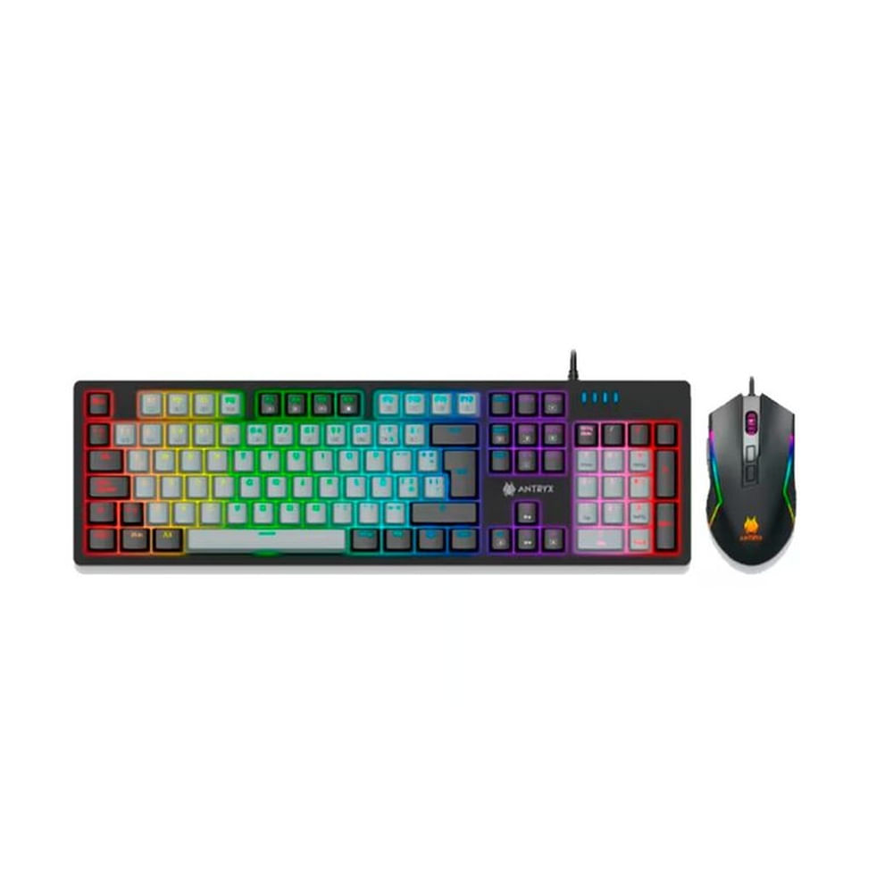 KIT ANTRYX GAMING TECLADO MECANICO + MOUSE GC-5600 BLACK RED SWITCH