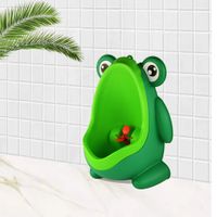 Orinal Montado en la Pared Conveniente Animal Bonito Inodoro de Pie Verde