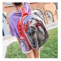 Mochilas Transportadoras de Viaje Jaula de Cápsulas Espaciales Rojo