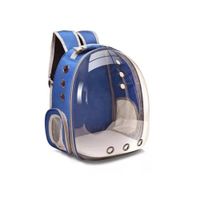 Mochila de Transporte Cápsula Transparente Burbuja Azul