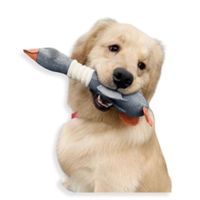 JUGUETE PARA MASCOTA - PATO DE PELUCHE SONORO - PLOMO