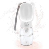 BOTELLA DE AGUA PORTATIL PARA MASCOTAS BLANCO - 550 mL