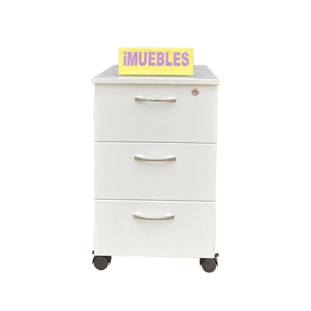 Gavetero de oficina con ruedas SAHIP color Blanco - TEMEL