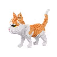 Gato Rubio con Blanco Mini Bloques Armable 1000 Piezas