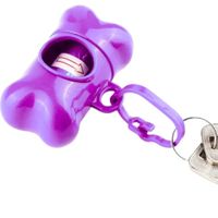 HUESITO PORTA BOLSAS PARA DESECHOS MORADO - CON 5 REPUESTO