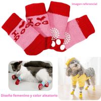 MEDIAS ANTIDESLIZANTES MASCOTA PERROS GATOS HEMBRA T-S