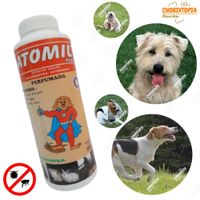 TALCO ANTIPULGAS Y GARRAPATAS ATOMIL-PLUS 180 g  PERFUMADO