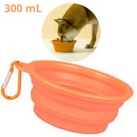 PLATO PORTATIL PLEGABLE PARA MASCOTA - LUCUMA 300 mL