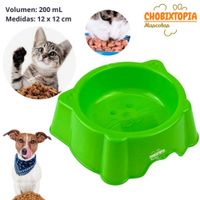 PLATO PARA MASCOTA OREJITAS VERDE LIMON INTENSO x 200 ML