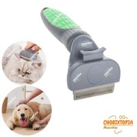 CEPILLO ELIMINA PELO INTERNA EXTERNO PERRO-GATO-VERDE T-P