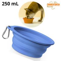 PLATO PORTATIL PLEGABLE PARA MASCOTA - ACERO 250mL