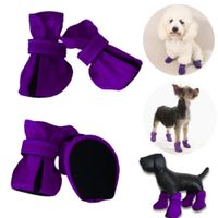 ZAPATOS IMPERMEABLES PARA PERROS MASCOTAS LILA-XS