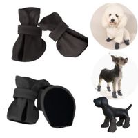 ZAPATOS IMPERMEABLES PARA PERROS MASCOTAS NEGRO-XS