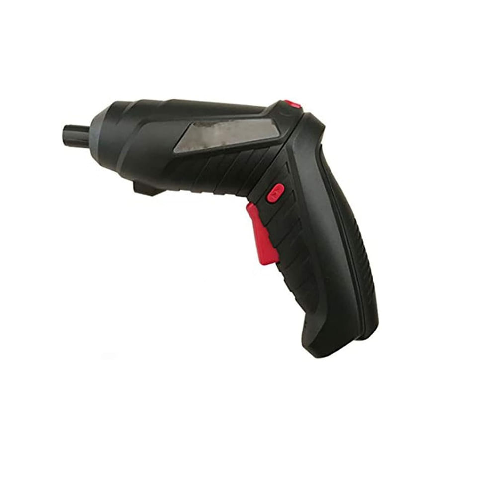 Destornillador Inalámbrico Recargable de Pequeña Potencia con Luz Led Negro