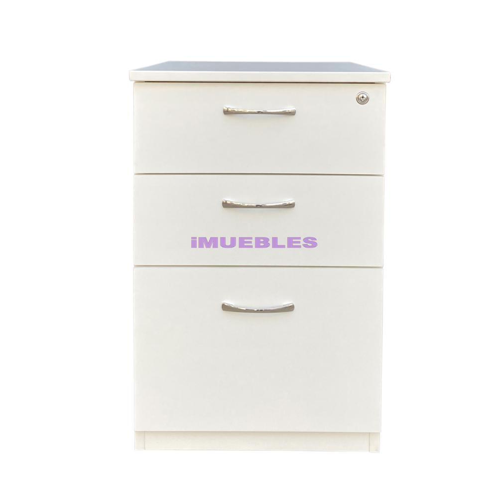 Gavetero de oficina moderno KILI color Blanco - TEMEL