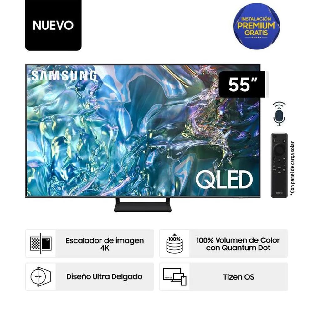 Televisor Samsung 55 Pulg. QLED Smart Tizen TV UHD 4K QN55Q65DAGXPE