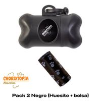 HUESITO PORTA BOLSAS PARA DESECHOS NEGRO - CON 1 BOLSA