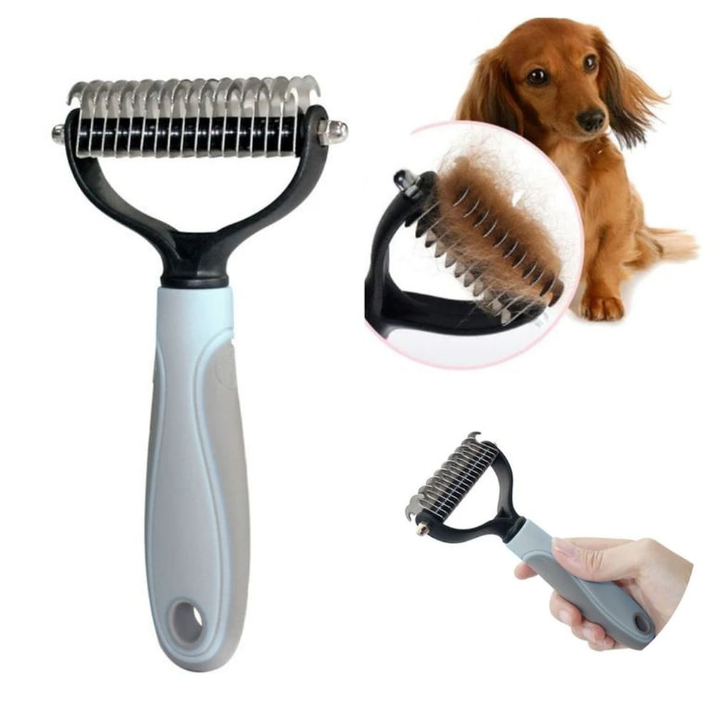 PEINE DESMOTADOR PARA PERROS Y GATOS PLOMO